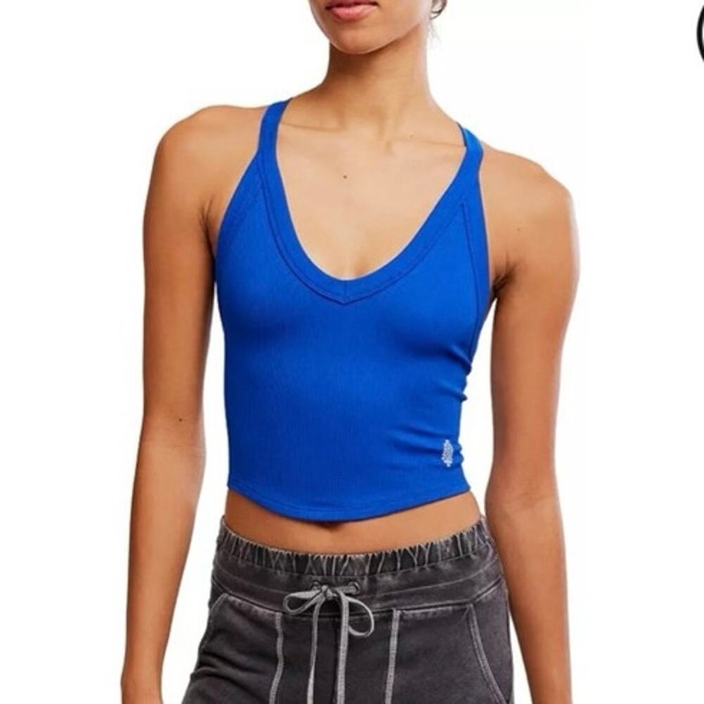 NWOT FP Movement All Clear V- Neck Cami in Electric Shock SZ M/L